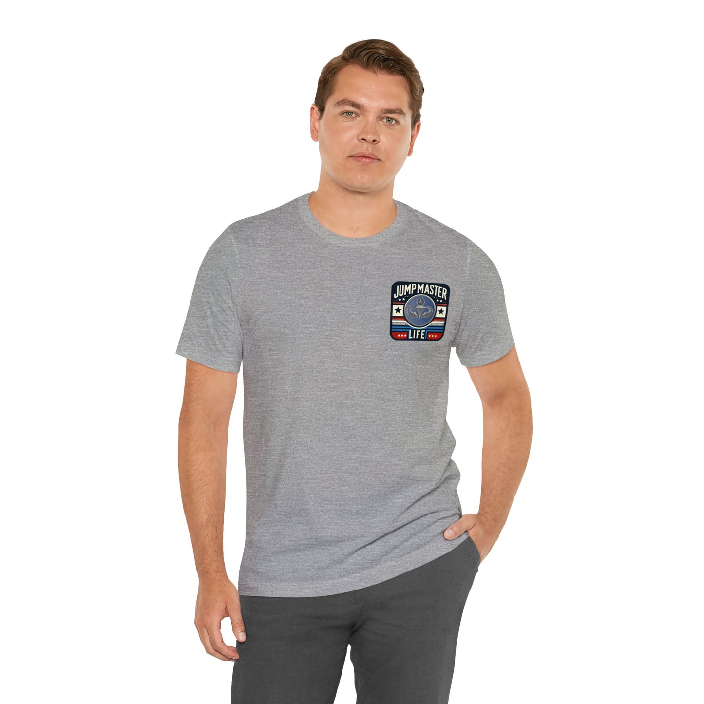 Jumpmaster Life Logo 4 Color Old School Unisex Jersey Short Sleeve Tee