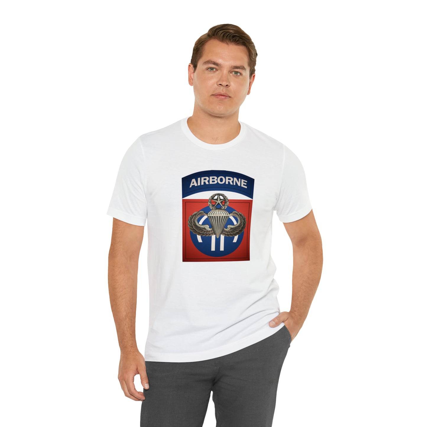 Master Rated Jumpmaster 82nd Airborne Unisex Jersey Short Sleeve Tee