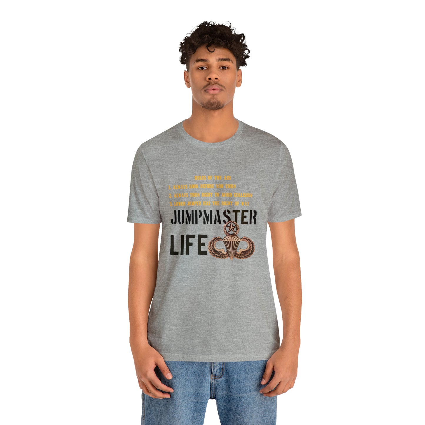 Rules of the Air Jumpmaster Life Unisex Jersey Short Sleeve Tee