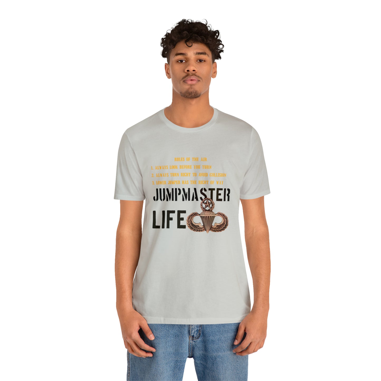 Rules of the Air Jumpmaster Life Unisex Jersey Short Sleeve Tee