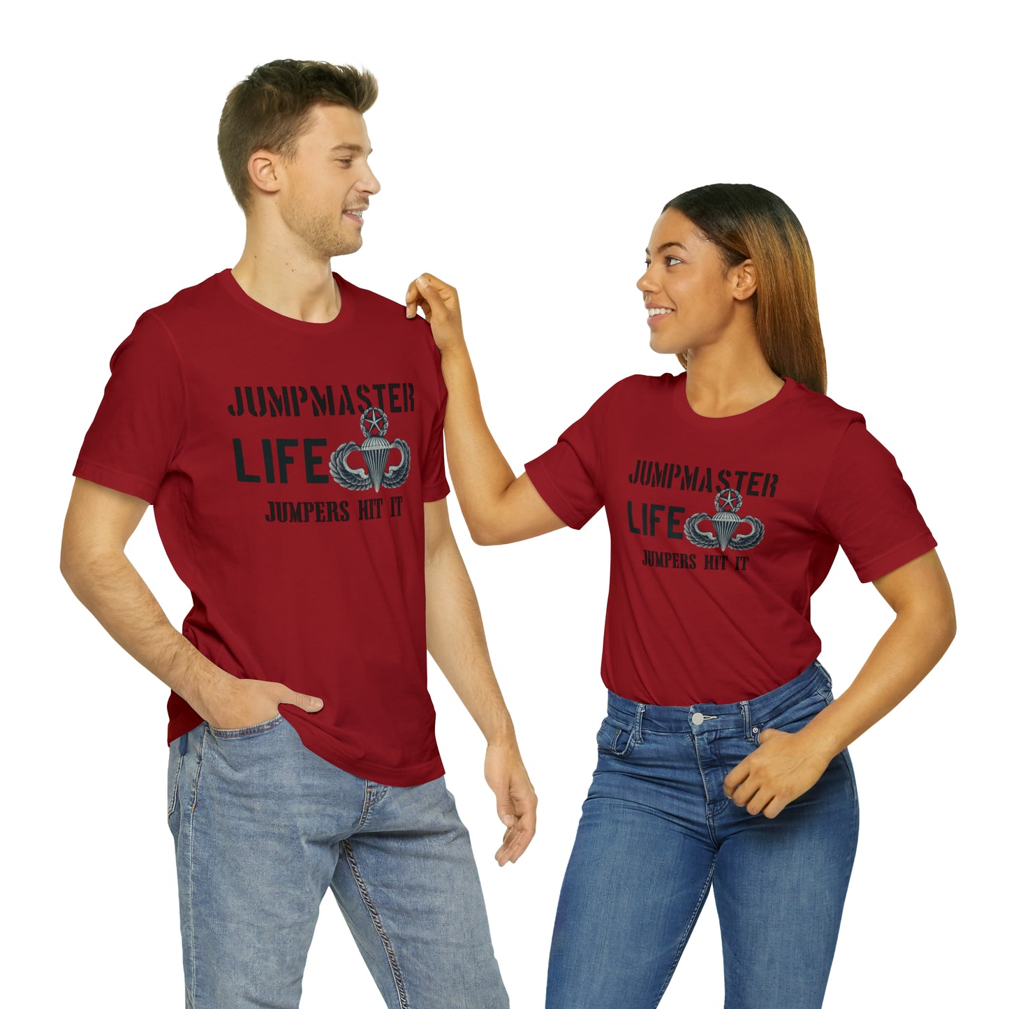 Jumpmaster Life Jumpers Hit It Airborne Unisex Jersey Short Sleeve Tee