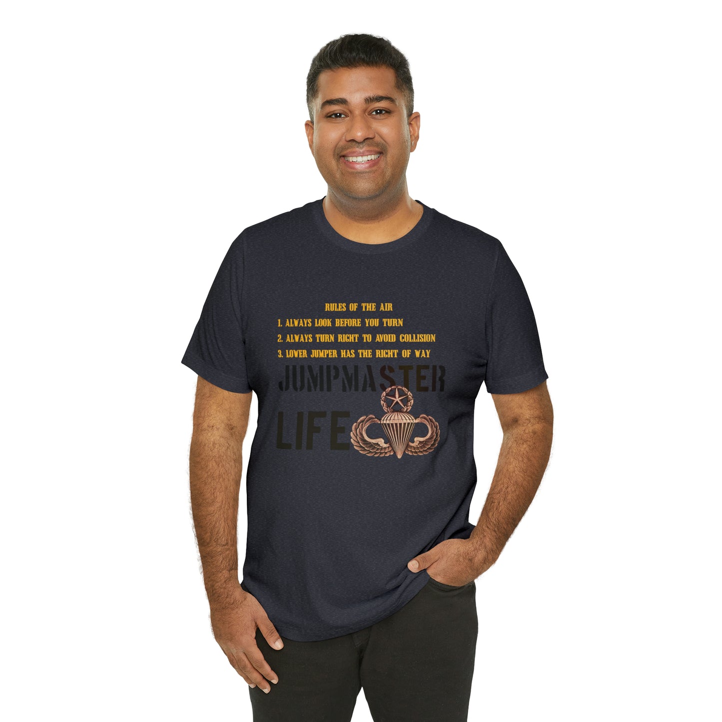 Rules of the Air Jumpmaster Life Unisex Jersey Short Sleeve Tee