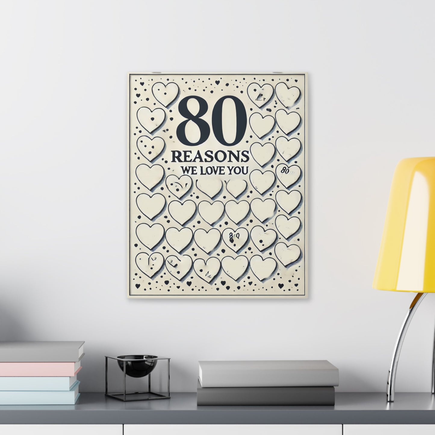 80 reasons of Carole Classic Stretched Canvas