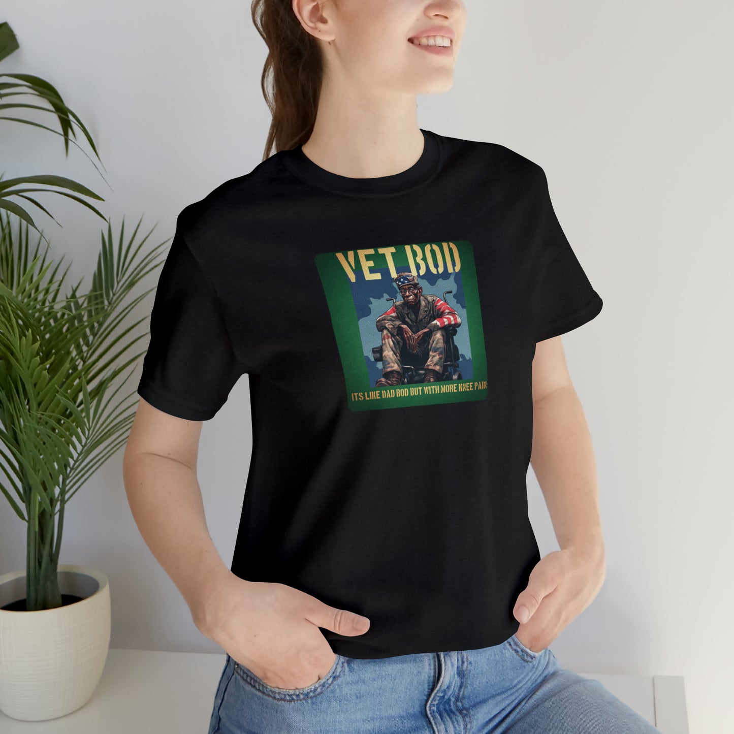 Vet Bod is like Dad Body Unisex Jersey Short Sleeve Tee