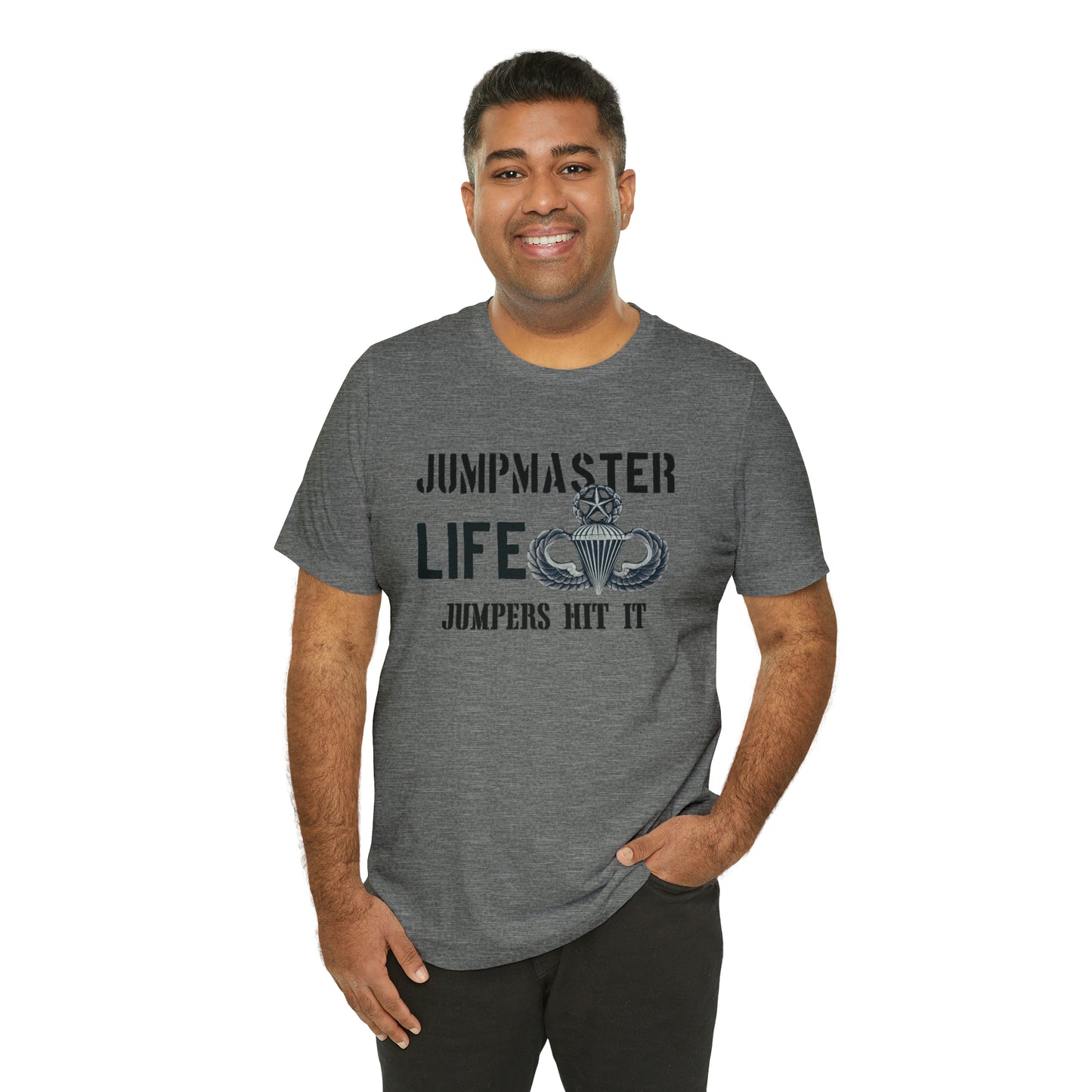 Jumpmaster Life Jumpers Hit It Airborne Unisex Jersey Short Sleeve Tee