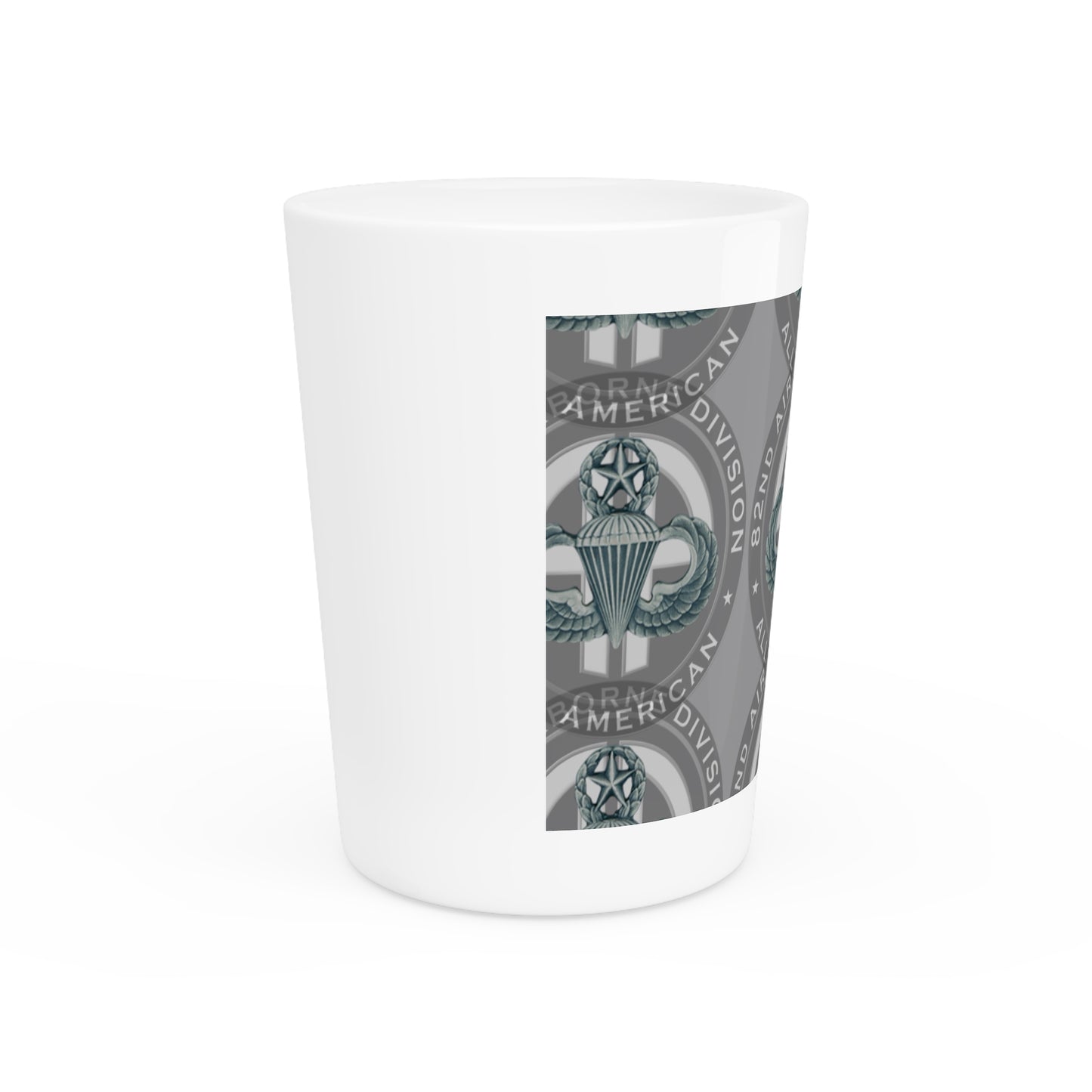 Commemorative 82nd Airborne Shot Glass: Tribute to Heroes | Buy Now!"