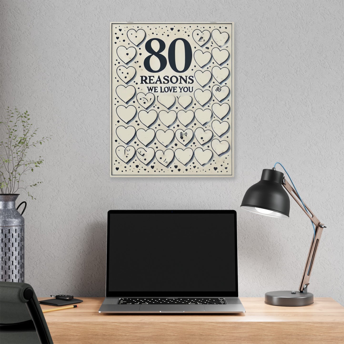 80 reasons of Carole Classic Stretched Canvas