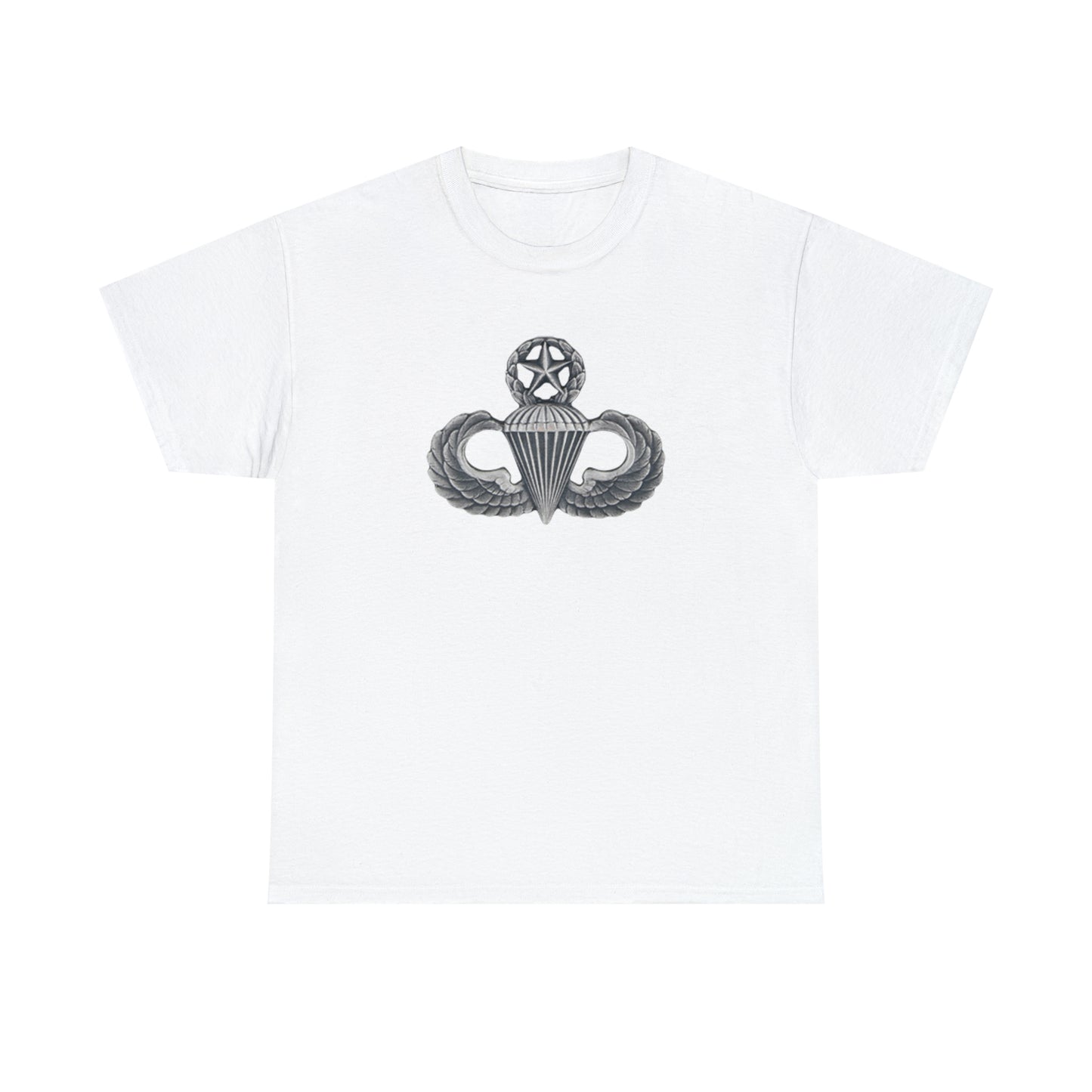 Master Parachutist Badge Unisex Heavy Cotton Tee