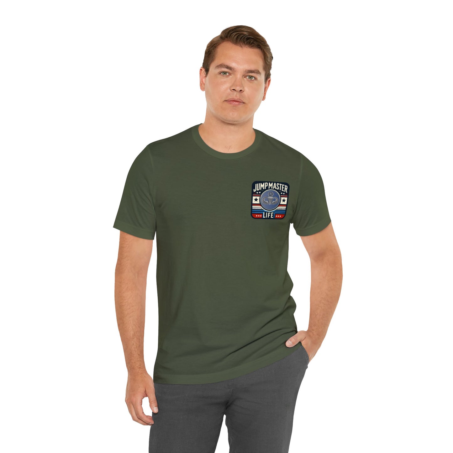 Jumpmaster Life Logo 4 Color Old School Unisex Jersey Short Sleeve Tee