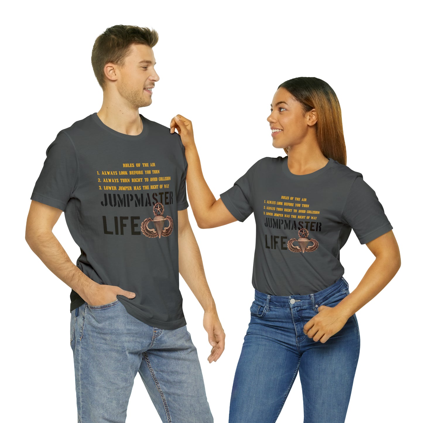 Rules of the Air Jumpmaster Life Unisex Jersey Short Sleeve Tee