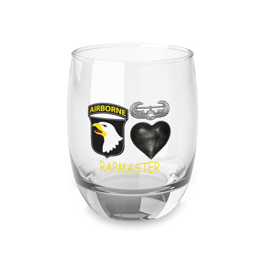 RAPMASTER 101st Airborne Black Hearts Air Assault Whiskey Glass