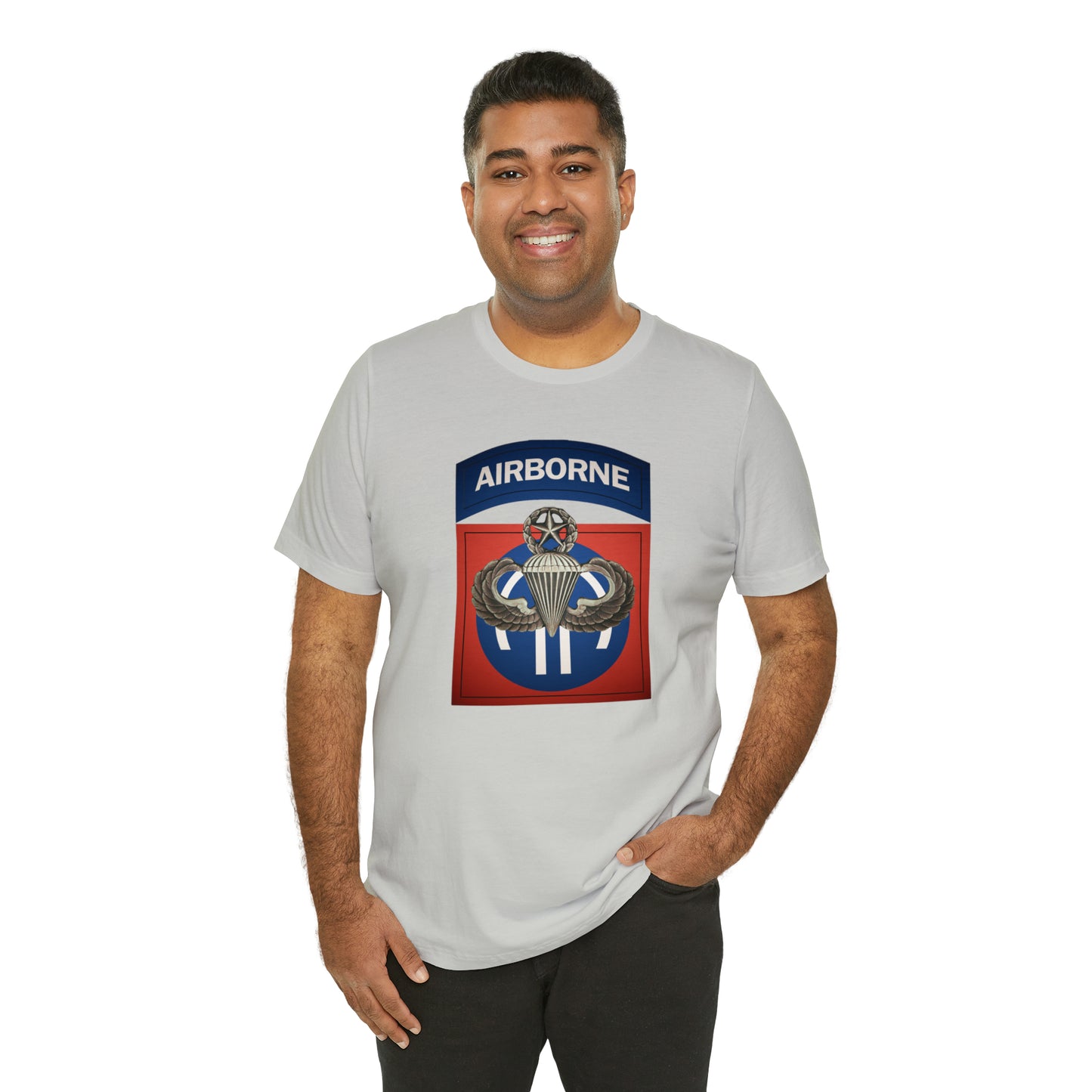 Master Rated Jumpmaster 82nd Airborne Unisex Jersey Short Sleeve Tee