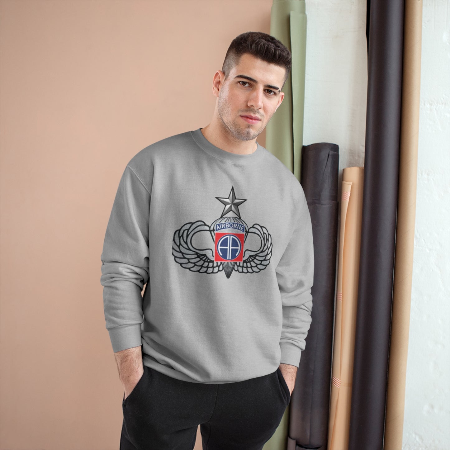 SENIOR Rated Old School 82nd Airborne Division Champion Sweatshirt