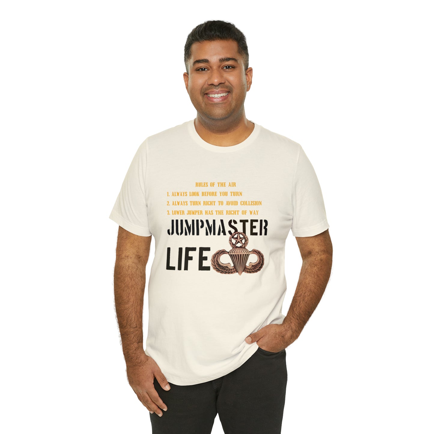 Rules of the Air Jumpmaster Life Unisex Jersey Short Sleeve Tee