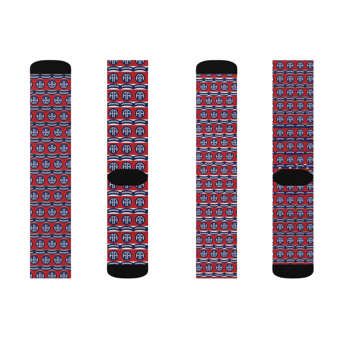 82nd Patch Tiled Socks