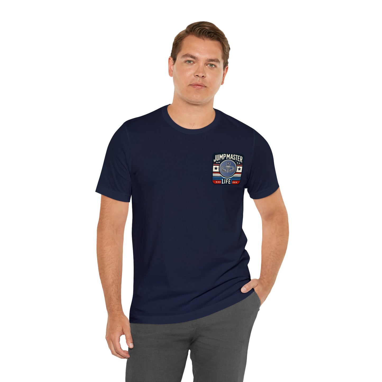 Jumpmaster Life Logo 4 Color Old School Unisex Jersey Short Sleeve Tee