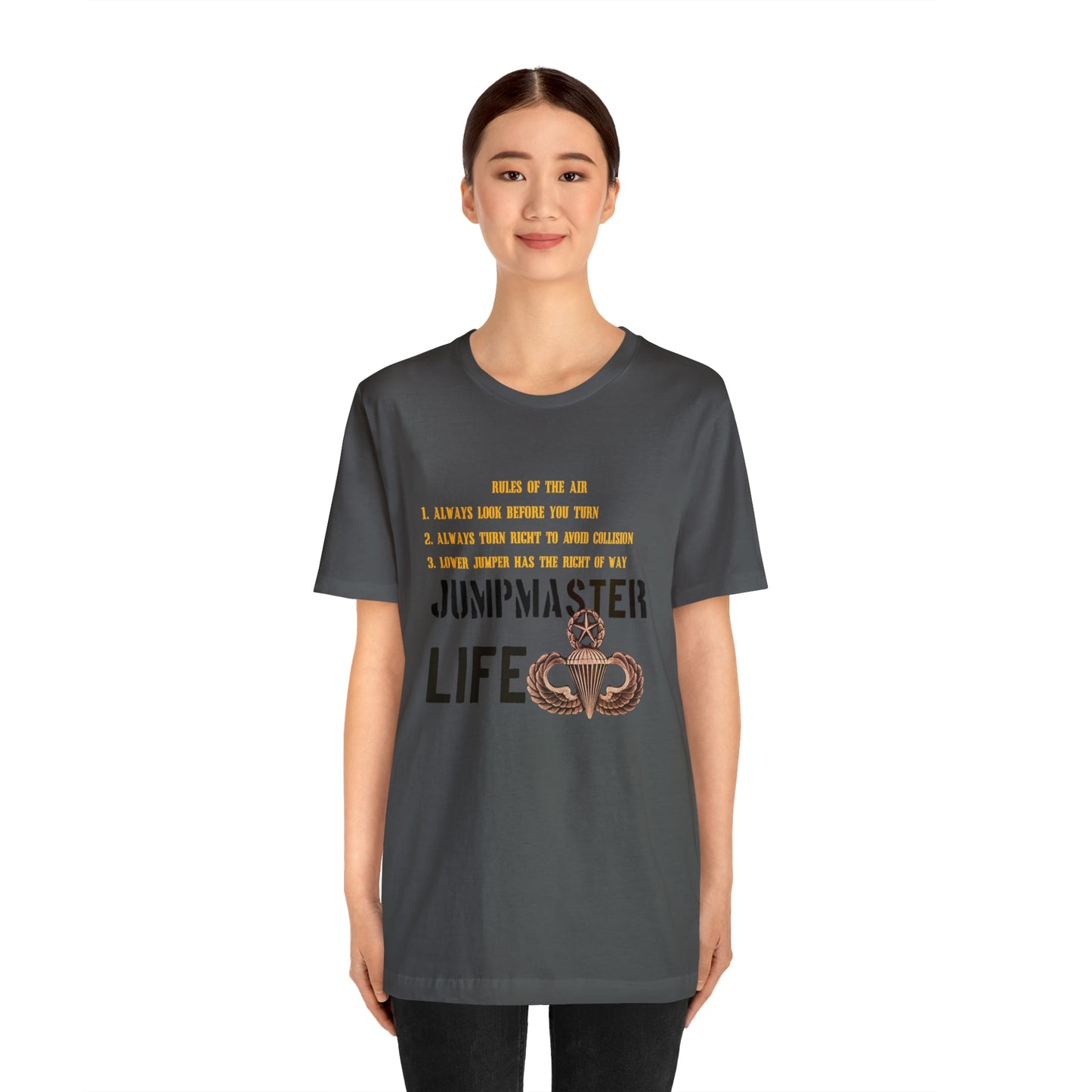 Rules of the Air Jumpmaster Life Unisex Jersey Short Sleeve Tee