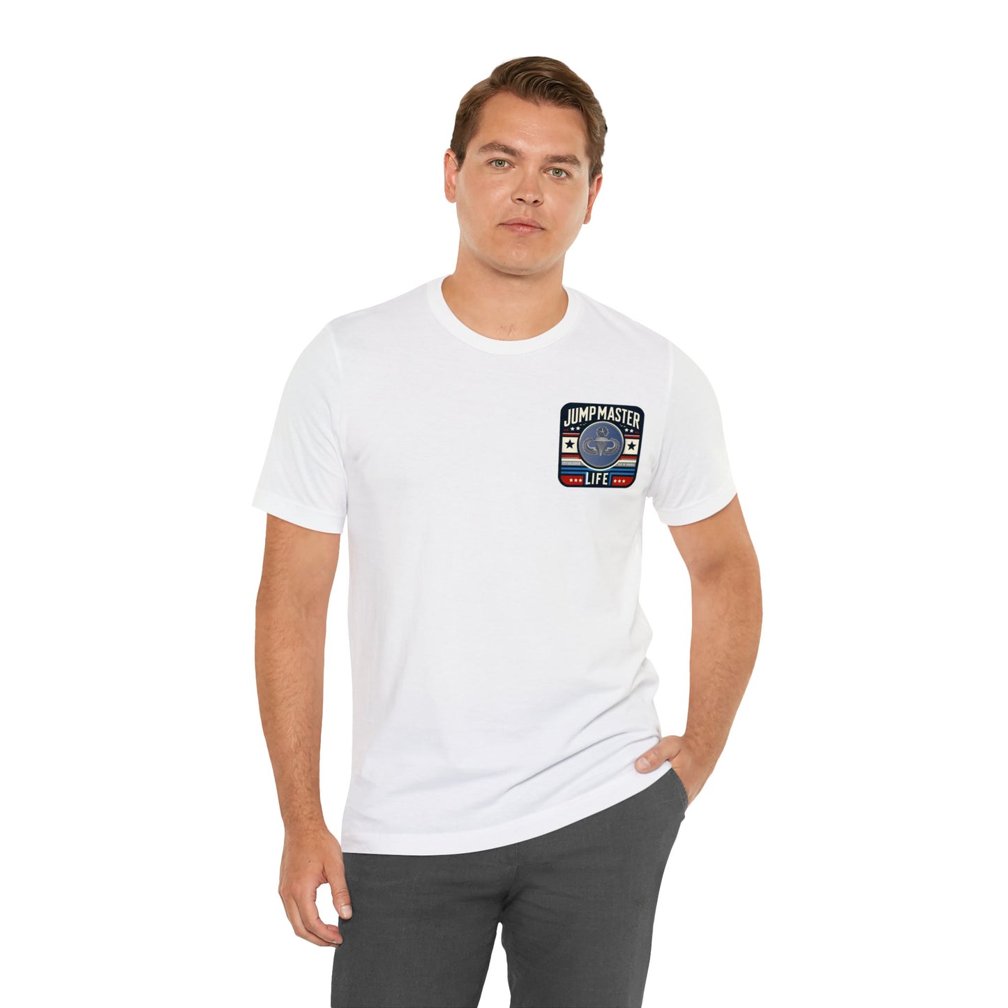 Jumpmaster Life Logo 4 Color Old School Unisex Jersey Short Sleeve Tee