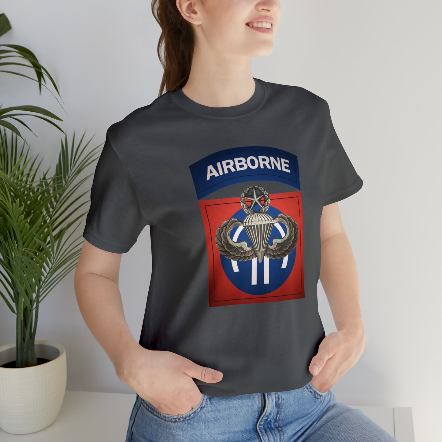 Master Rated Jumpmaster 82nd Airborne Unisex Jersey Short Sleeve Tee